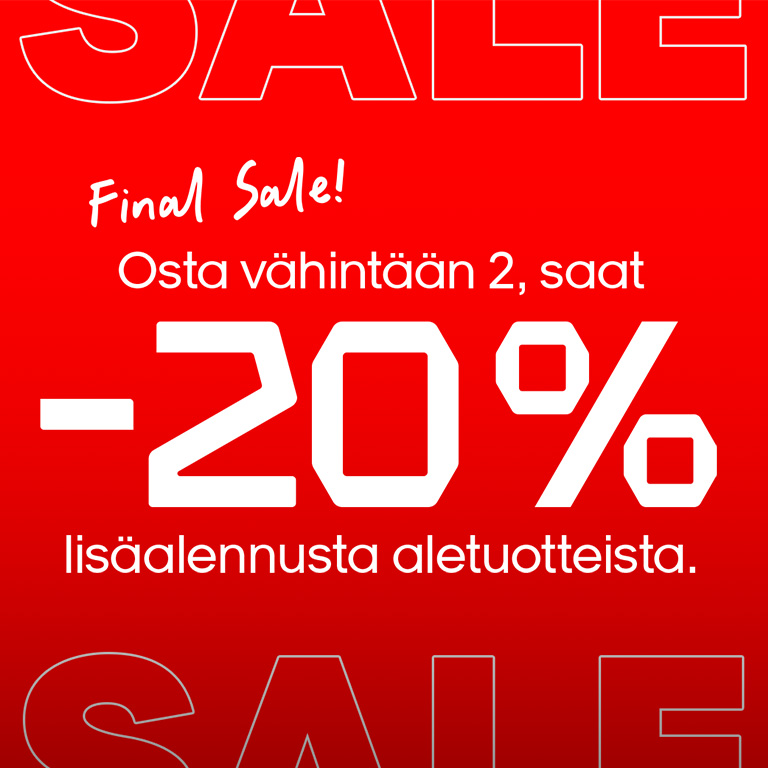 Stadiumissa lisäale -20% Stadium