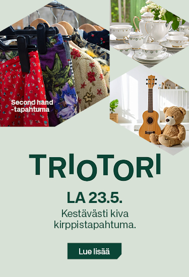 Triotori-kirppistapahtuma Triossa la 23.5.