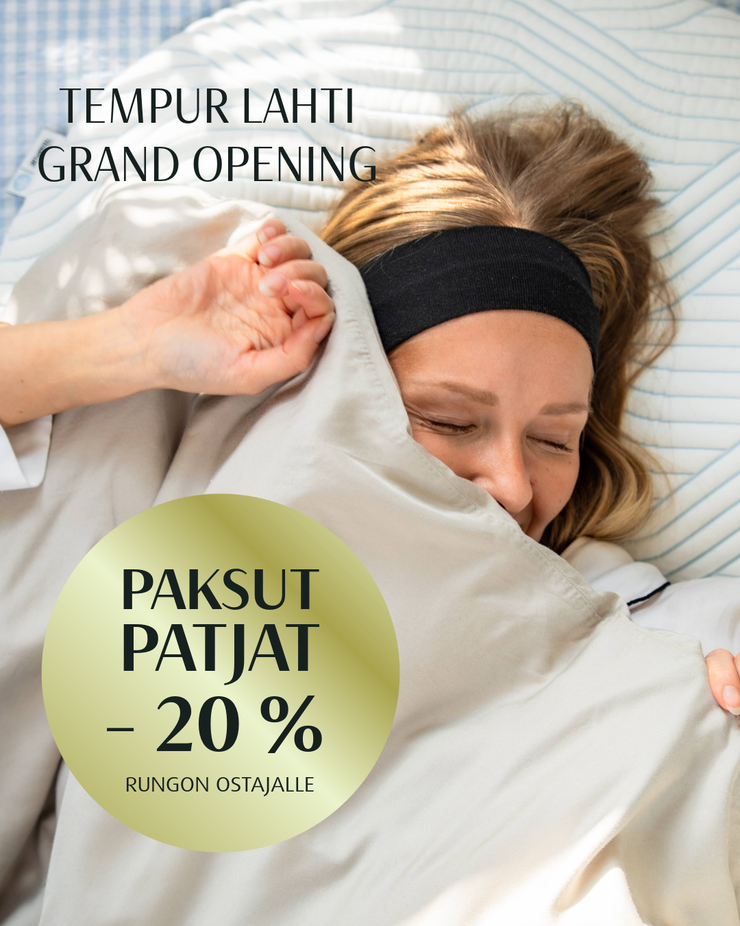Paksut patjat -20% rungon ostajalle Tempur Brand Store Lahti
