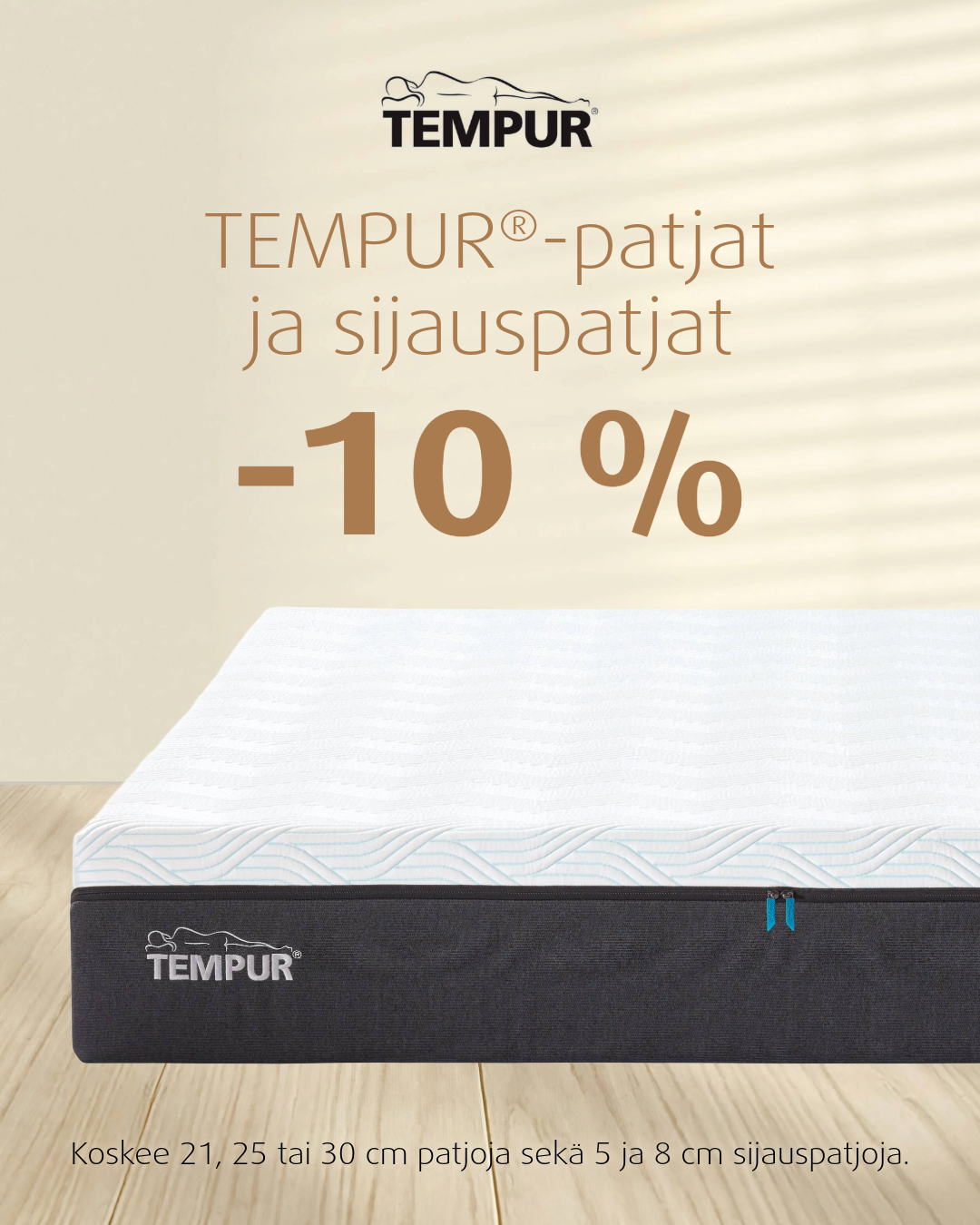 Tempur irtopatjat -10% Tempur Brand Store Lahti