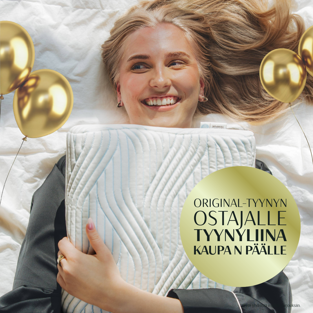 Original-tyynyn ostajalle tyynyliina kaupan päälle Tempur Brand Store Lahti
