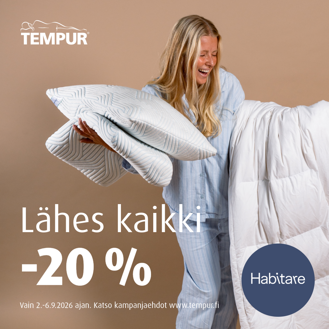 -20% lähes kaikesta Tempur Brand Store Lahti