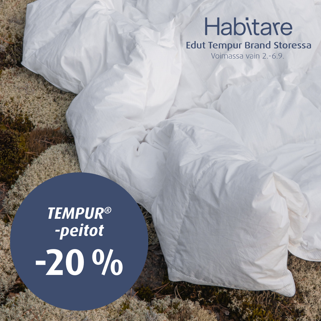 Tempur peitot -20% Tempur Brand Store Lahti