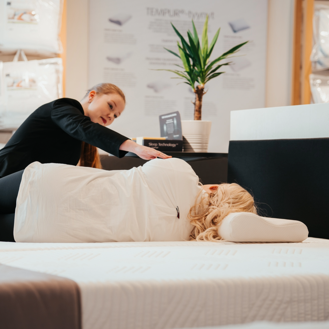 Varaa maksuton nukkumisergonomian kartoitusaika asiantuntijalle - saat TEMPUR-lahjan! Tempur Brand Store Lahti