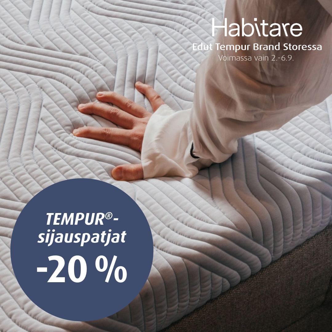 Tempur sijauspatjat -20% Tempur Brand Store Lahti