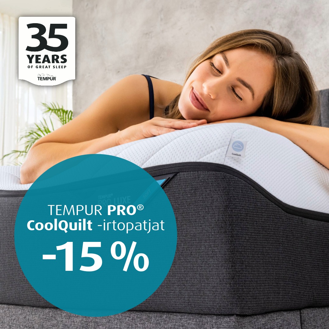 TEMPUR PRO® CoolQuilt -irtopatjat -15% Tempur Brand Store Lahti