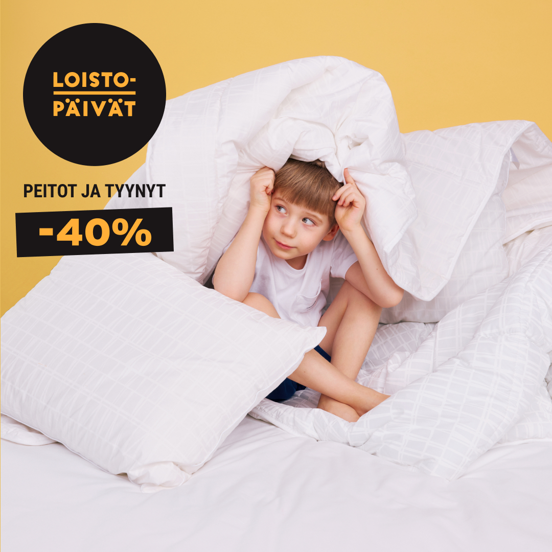 Peitot ja tyynyt -40% Finlayson popup