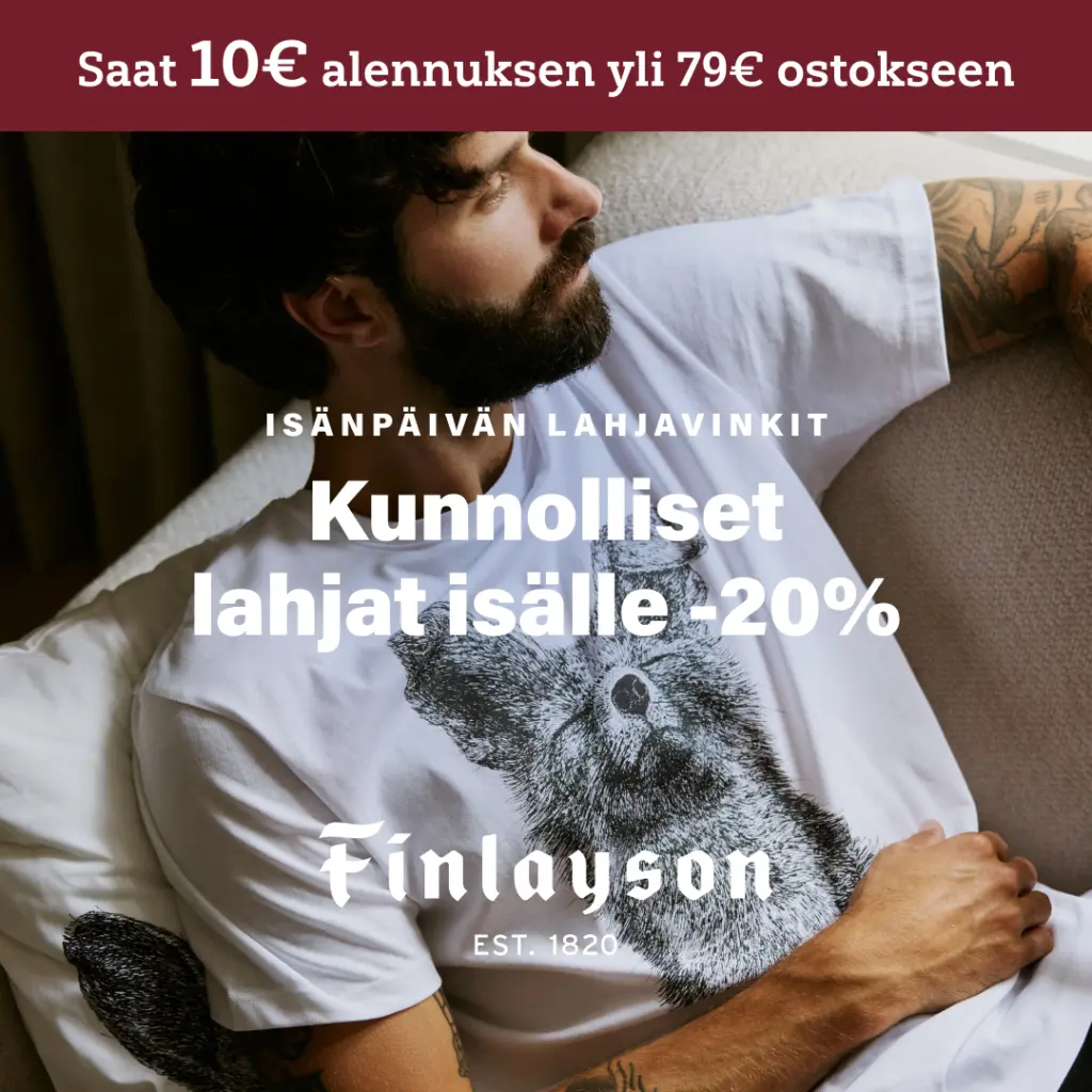 10€ alennus yli 79€ ostokseen Finlayson popup