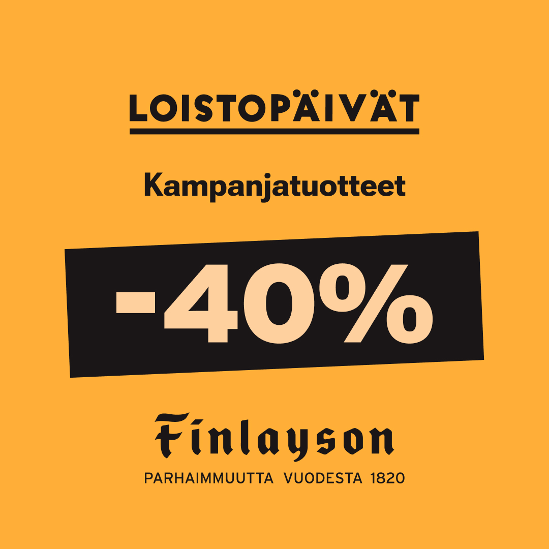 Loistopäivät: Kampanjatuotteet -40% Finlayson popup